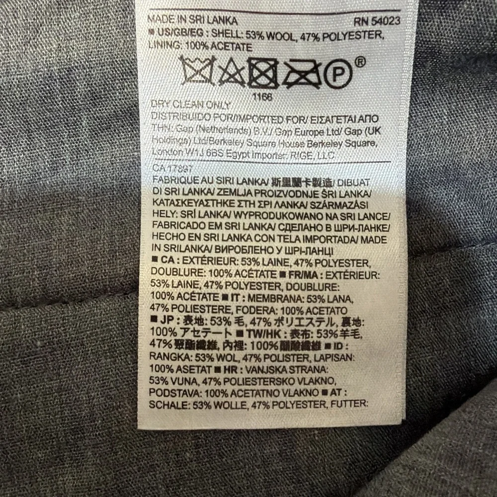 Banana Republic Pants Men 34x30 Gray Herringbone Aiden Fit Wool Blend Joggers